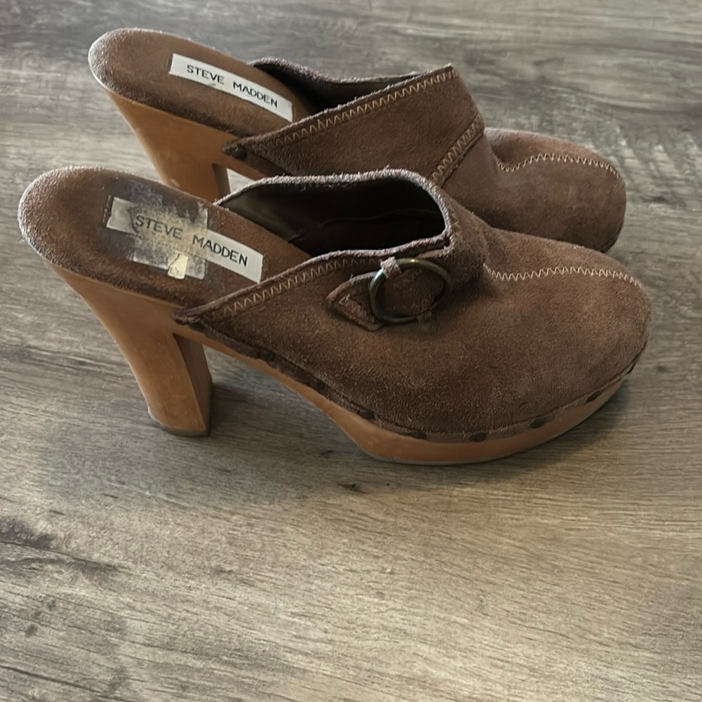 Steve Madden Faris heeled clogs size 9